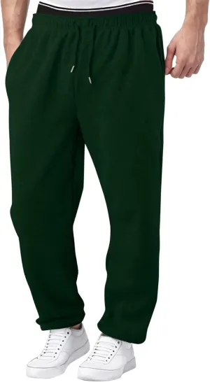 Sweatpants for Teen Boys 16-18 Mens Heavyweight Cargo Fleece Sweatpants Relaxed Fit Joggers with Pockets Sweat Pants
