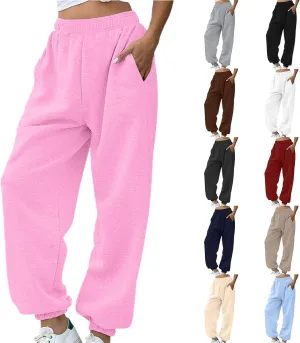 Sweatpants for Women Baggy Cinched Bottom Workout Drawstring Elastic Waist Joggers Pants Outdoor Sports Athletic Pant
