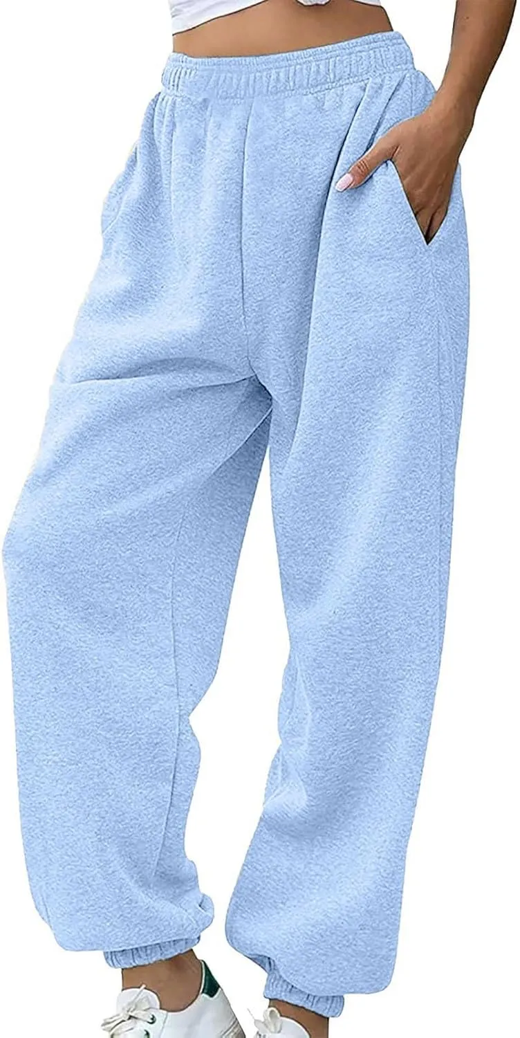 Sweatpants for Women Baggy Cinched Bottom Workout Drawstring Elastic Waist Joggers Pants Outdoor Sports Athletic Pant
