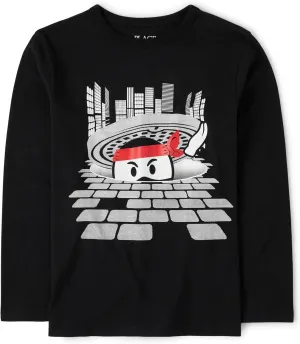 The Children's Place boys Assorted Everyday Long Sleeve Graphic T-shirts
