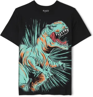The Children's Place Boys' Dino Short Sleeve Graphic T-Shirts