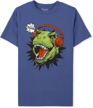 The Children's Place Boys' Dino Short Sleeve Graphic T-Shirts