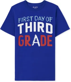 The Children's Place Boys' School Days Short Sleeve Graphic T-Shirts