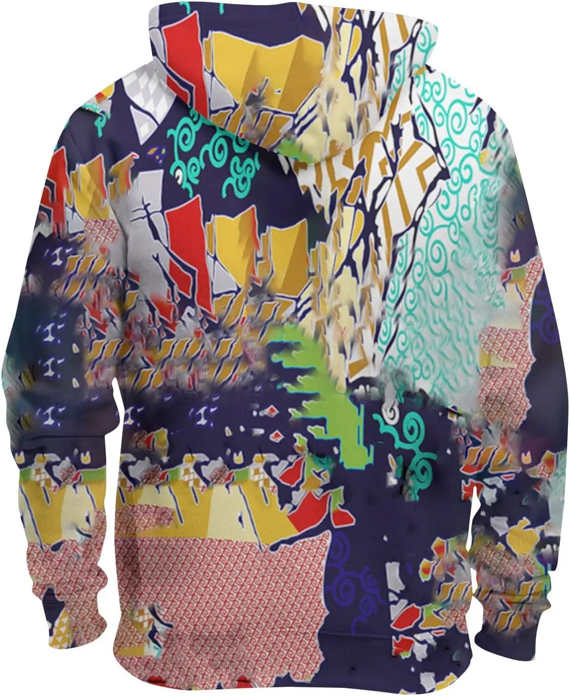 Tie Dye Hoodies For Men Novelty Hood Pullover Plus Size Printed Sweatshirts With Pocket Hoodies For Men Sweatshirt