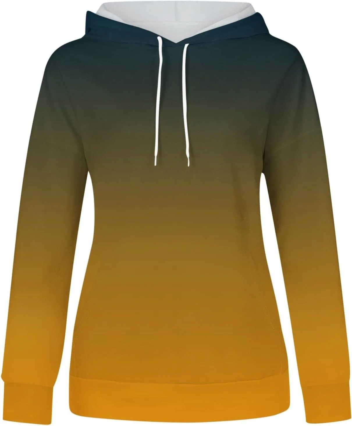 Tie Dye Print Hoodie For Women Fall Fashion y2k Clothes Long Sleeve Drawstring Pullover Tops Loose Casual Sweatshirt