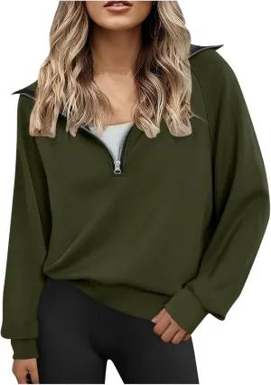 Today Deals Oversized Hoodies For Women Womens Sweatshirts For Teen Girl Full-Zip Cropped Pullover Solid Color Fleece Zipper Hoodies Y2K Fall Fashion Clothes