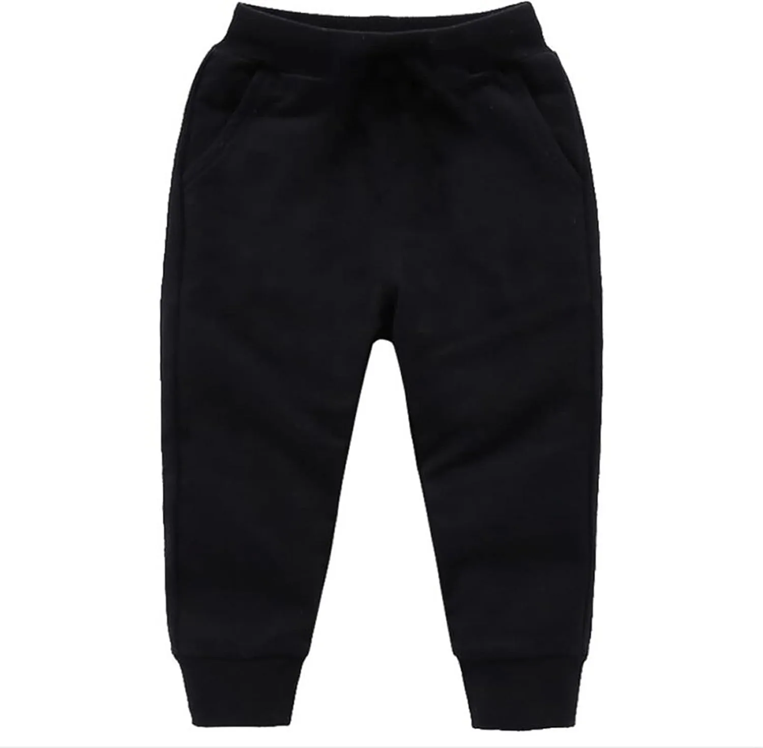 Toddler Boys Girls Jogger Sweatpants Baby Loose Fit Elastic Waist Casual Trousers Solid Color Relaxed Fit Joggers