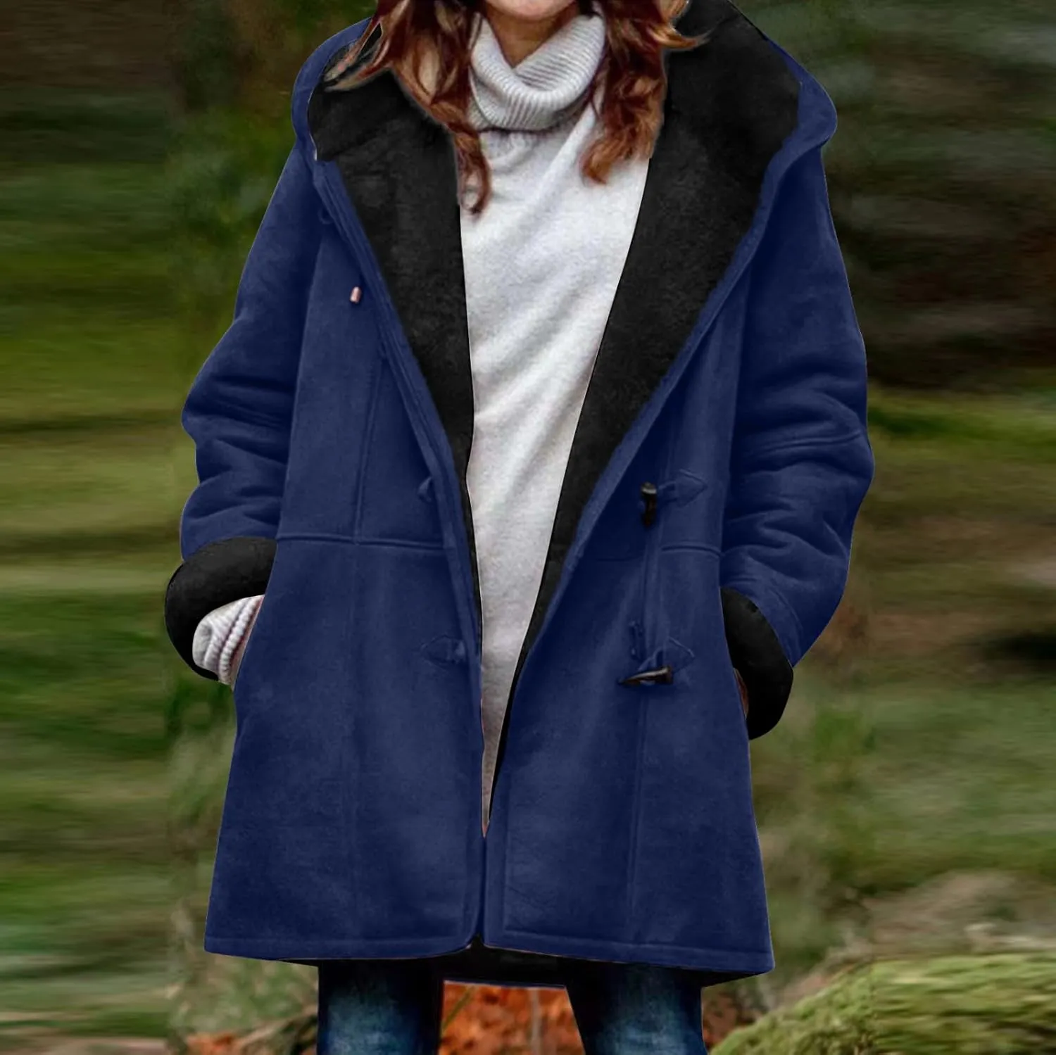 Winter Coats for Women 2024 Plus Size Fleece Lined Jackets Warm Button Down Fur Sherpa Lined Hooded Hoodies Outerwear