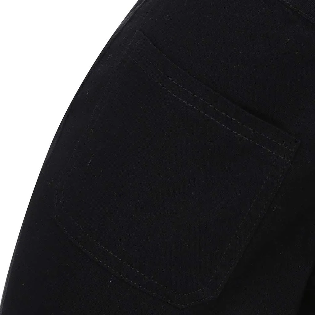Woman Stretch Wide Straight Leg Jeans Trendy High Waisted Skinny Slim Fit Denim Pants 2025 Spring Fashion