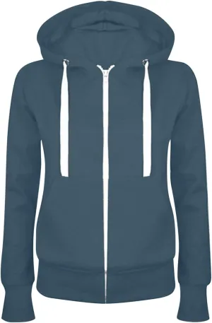 Women 2024 Zip Up Trendy Hoodies Lightweight Sweatshirts Jackets Drawstring Hooded Sweatshirt Casual Fashion Clothes