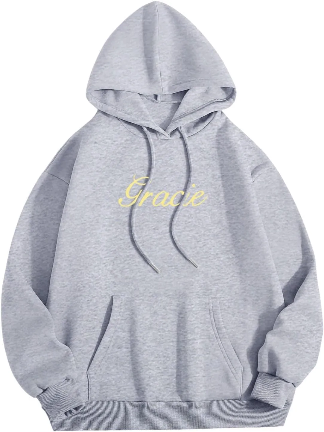 Women Hoodies Gracie I Love You I'm Sorry Letter Print Hoodie Pullover Long Sleeve Oversized Y2K Trendy Casual Shirts