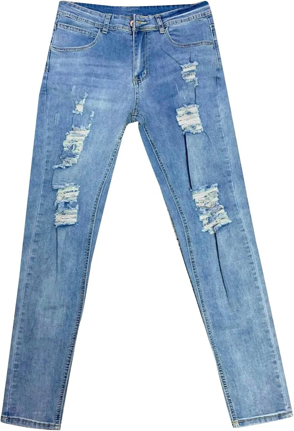 Women Jeans Jeans Frayed Holes Color Men Trousers Solid Washed Ripped Gradient Pants Boot Cut Pants for Women