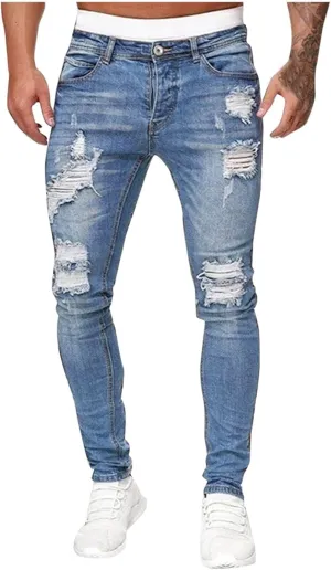 Women Jeans Jeans Frayed Holes Color Men Trousers Solid Washed Ripped Gradient Pants Boot Cut Pants for Women