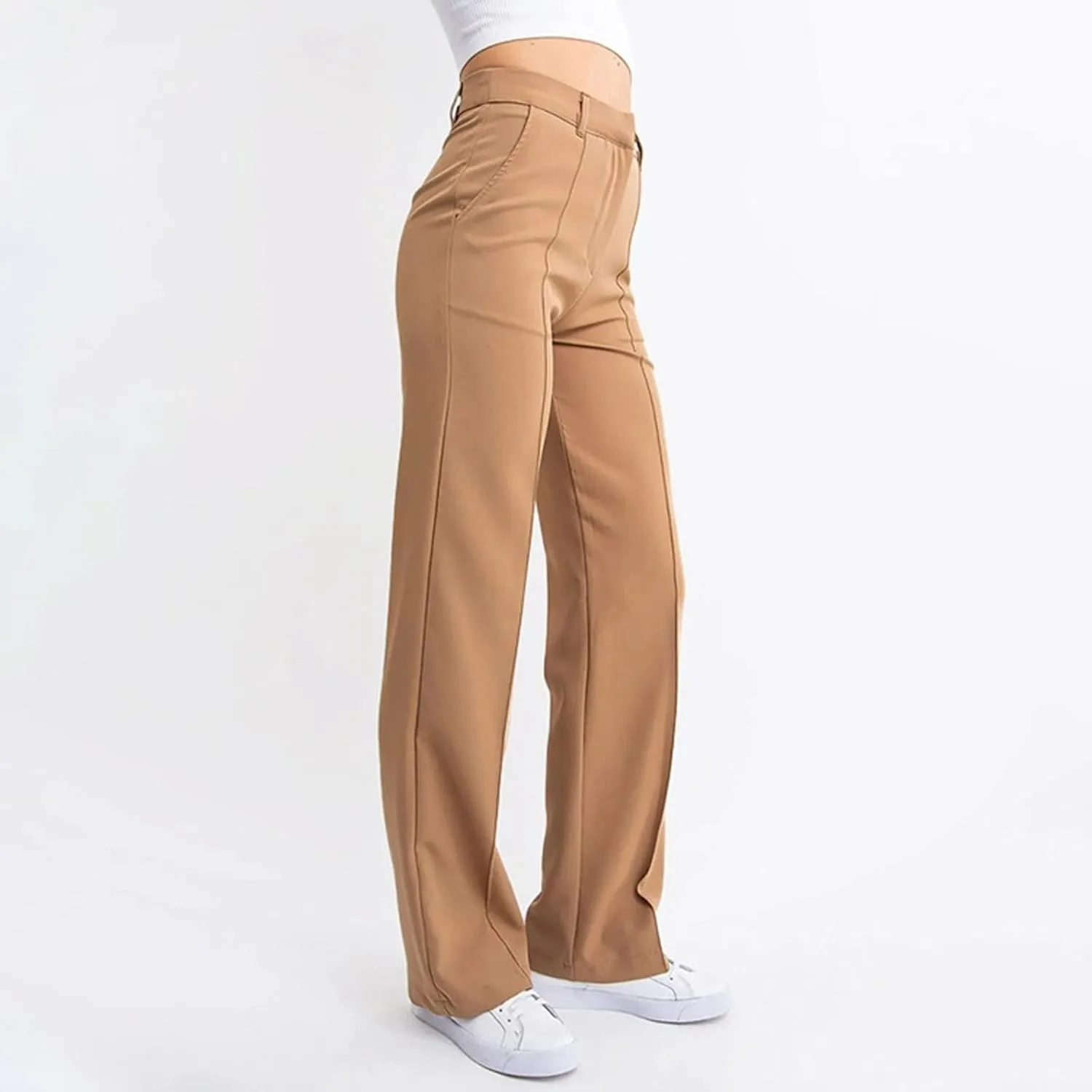 Women's Boyfriend Jeans Pants Fashion Straight-Leg Trousers Slim Fit Trousers with Pockets Cute Jeans, XS-3XL