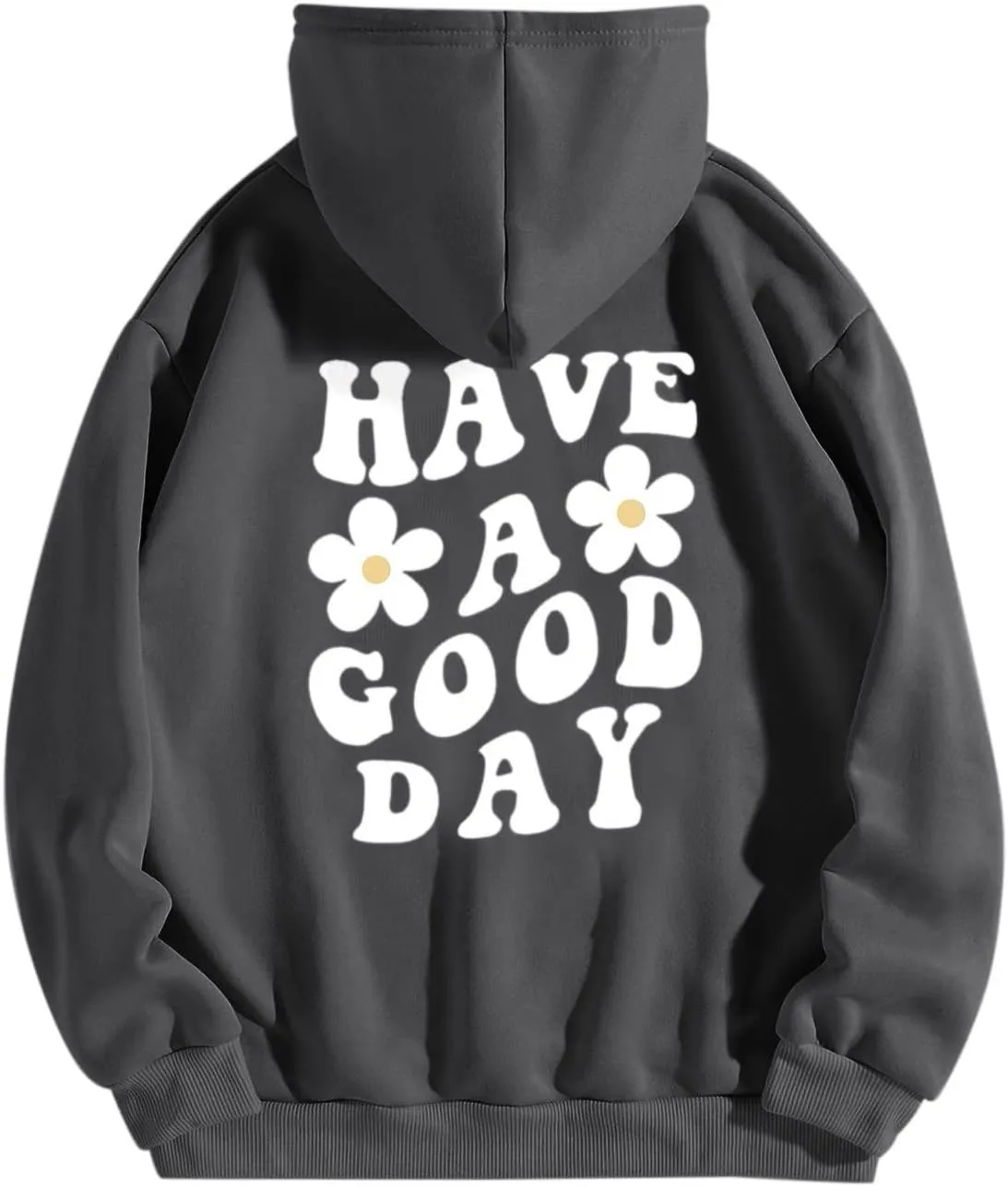 Women's Oversized Hoodies Graphic Print Trendy Pullover Tops Lightweight Fashion Hooded Sweatshirt with Pockets