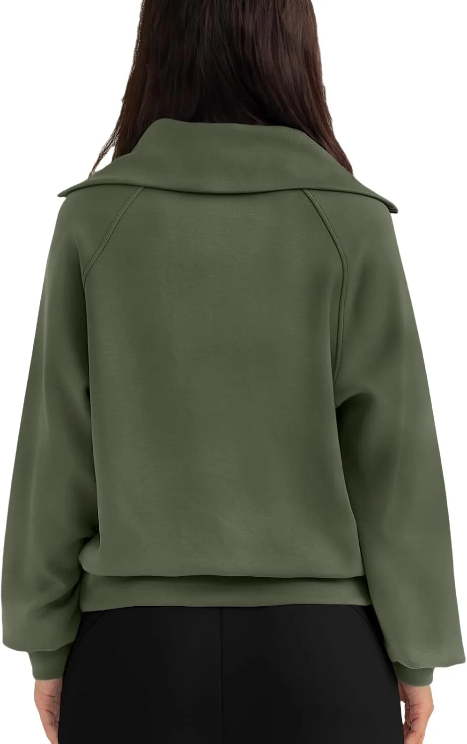 Womens Oversized Sweatshirts Fleece Half Zip Pullover Long Sleeve Teen Girls Fall Y2K Clothes
