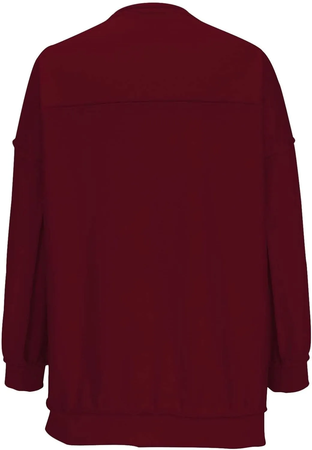 Womens Oversized Sweatshirts Hoodies Casual Blouses for Women Crewneck Loose Fit T Shirts Trendy Tunics Sweatshirts