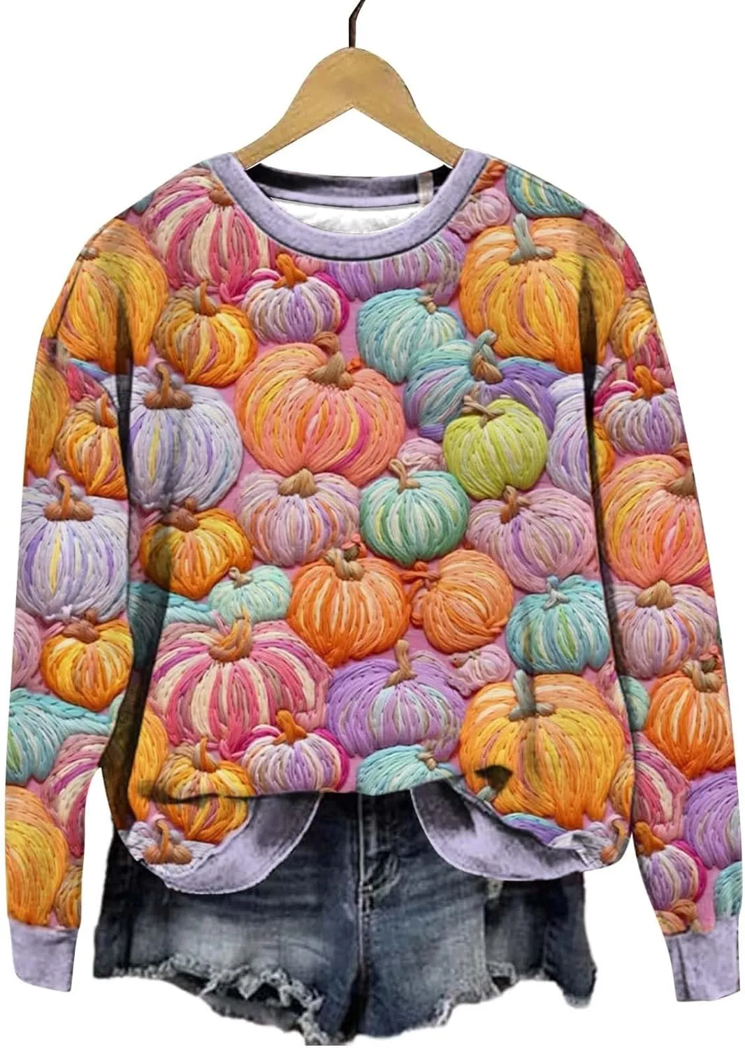 Womens Oversized Sweatshirts Hoodies Casual Blouses for Women Crewneck Loose Fit T Shirts Trendy Tunics Sweatshirts