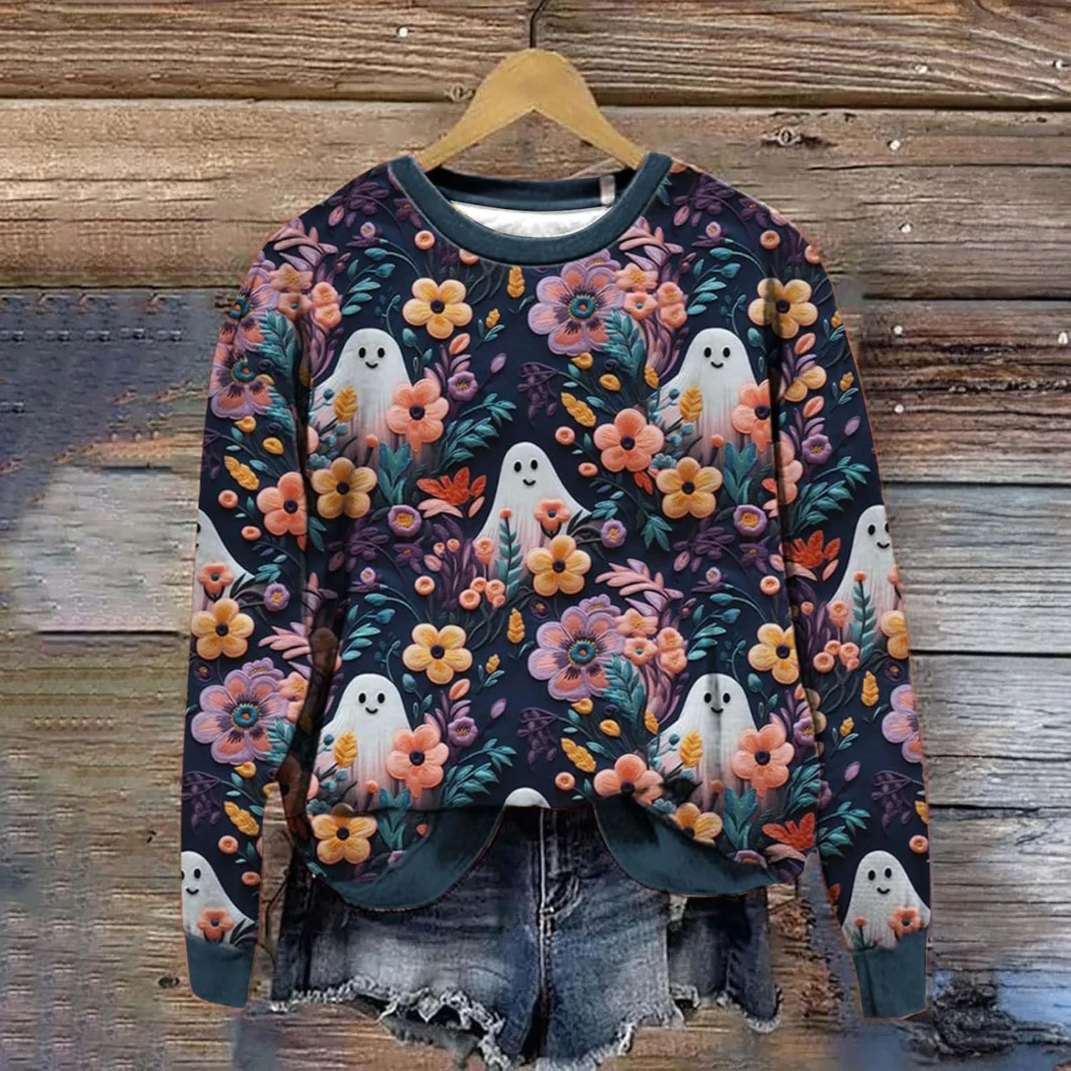 Womens Oversized Sweatshirts Hoodies Casual Blouses for Women Crewneck Loose Fit T Shirts Trendy Tunics Sweatshirts