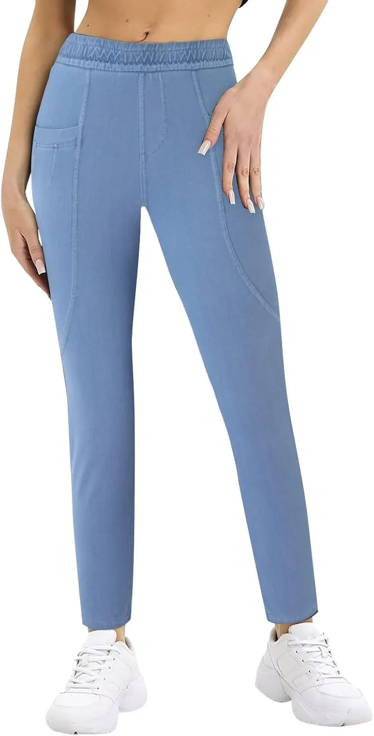Womens Petite Jeans Skinny Jeans High Waisted Jeans Plus Size Jeans Stretch Jeggings Butt Lifting Trousers Y2K Denim Jeans