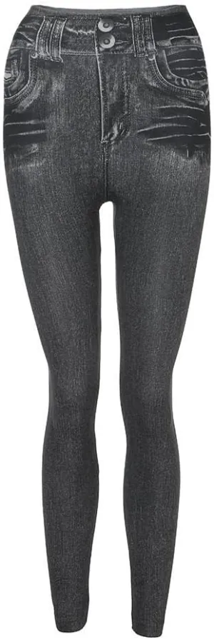Women's Pull-On Skinny Jeans Stretch Denim Legging Classic Jeggings Hight Waisted Comfy Denim Pants