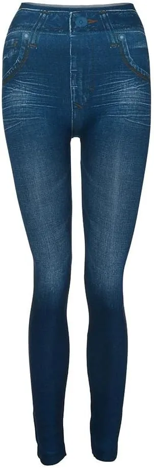Women's Pull-On Skinny Jeans Stretch Denim Legging Classic Jeggings Hight Waisted Comfy Denim Pants