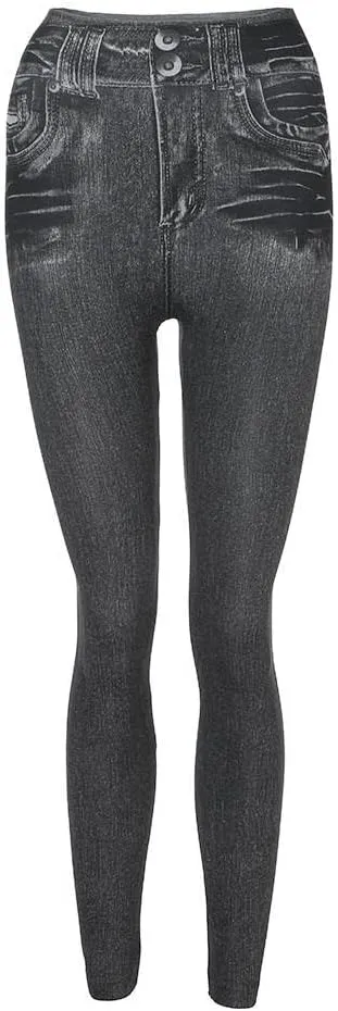 Women's Pull-On Skinny Jeans Stretch Denim Legging Classic Jeggings Hight Waisted Comfy Denim Pants