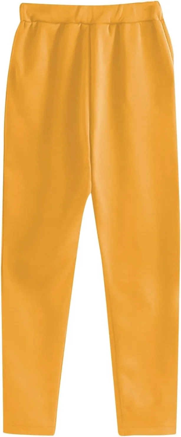 Womens Sweatpants Athletic Solid Pocket Warm Up Drawstring Joggers Running Classic Workout Comforty Pants