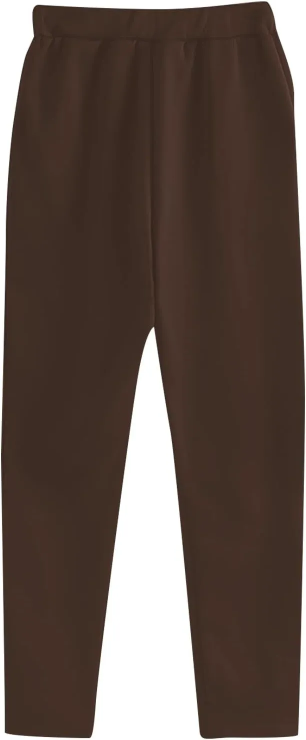 Womens Sweatpants Athletic Solid Pocket Warm Up Drawstring Joggers Running Classic Workout Comforty Pants