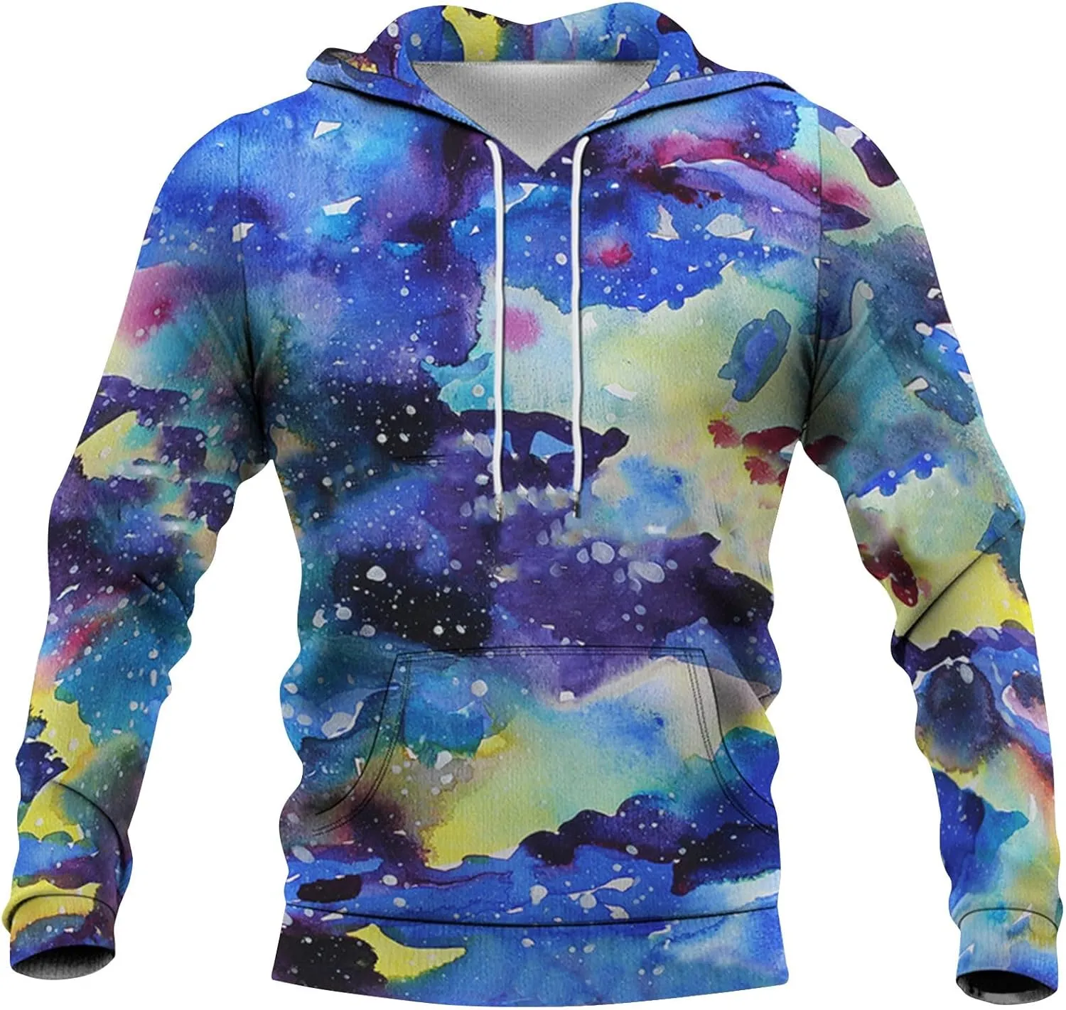 XIAXOGOOL Hoodies For Men Sweatshirt Tie Dye Hoodie Mens Novelty Hood Pullover Plus Size Printed Sweatshirts With Pocket