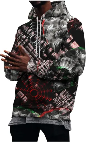 XIAXOGOOL Hoodies For Men Sweatshirt Tie Dye Hoodie Mens Novelty Hood Pullover Plus Size Printed Sweatshirts With Pocket
