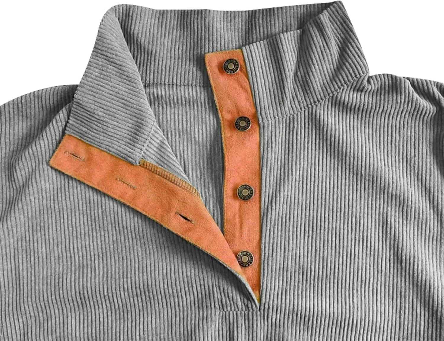 Ymosrh Men's Henley Shirts Shirts Pullover Sweatshirt Soft Basic Button Up Sweatshirt Crewnecks, S-3XL