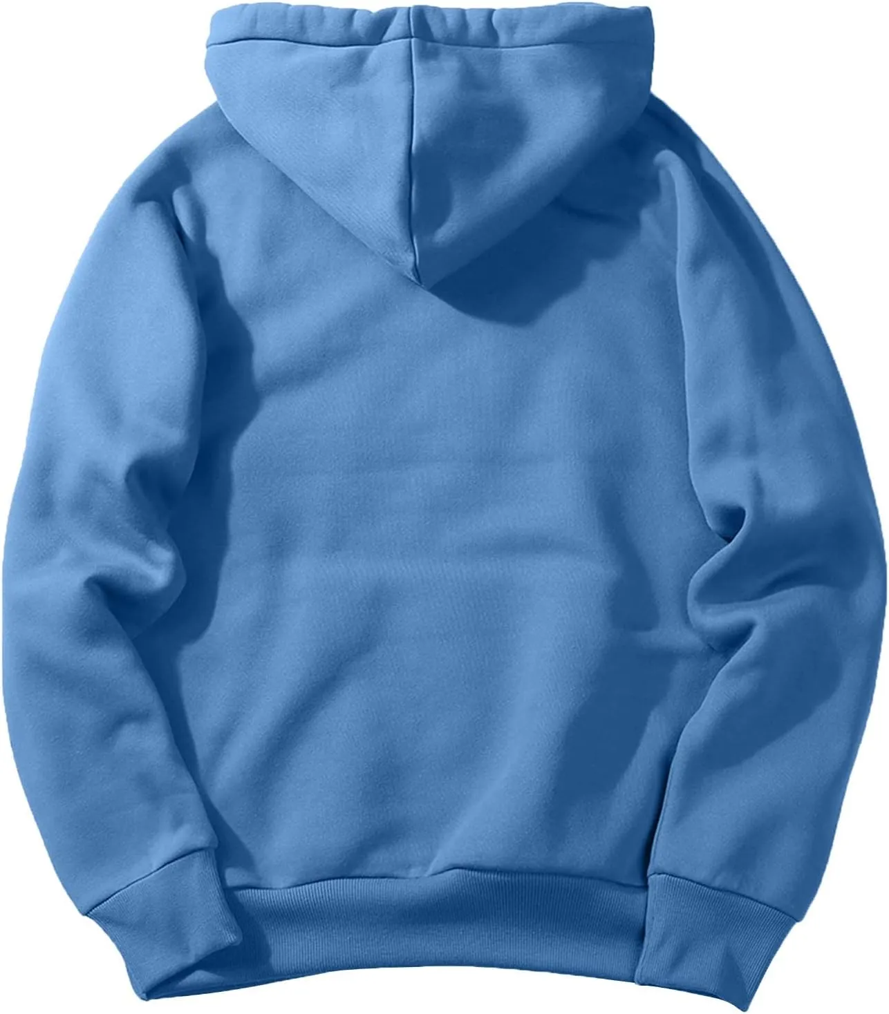 Ymosrh Mens Plain Hoodies Causal Pullover Solid Color Hooded Sweatshirt Long Sleeve Basic Hoodies Winter Pullover, L-3XL