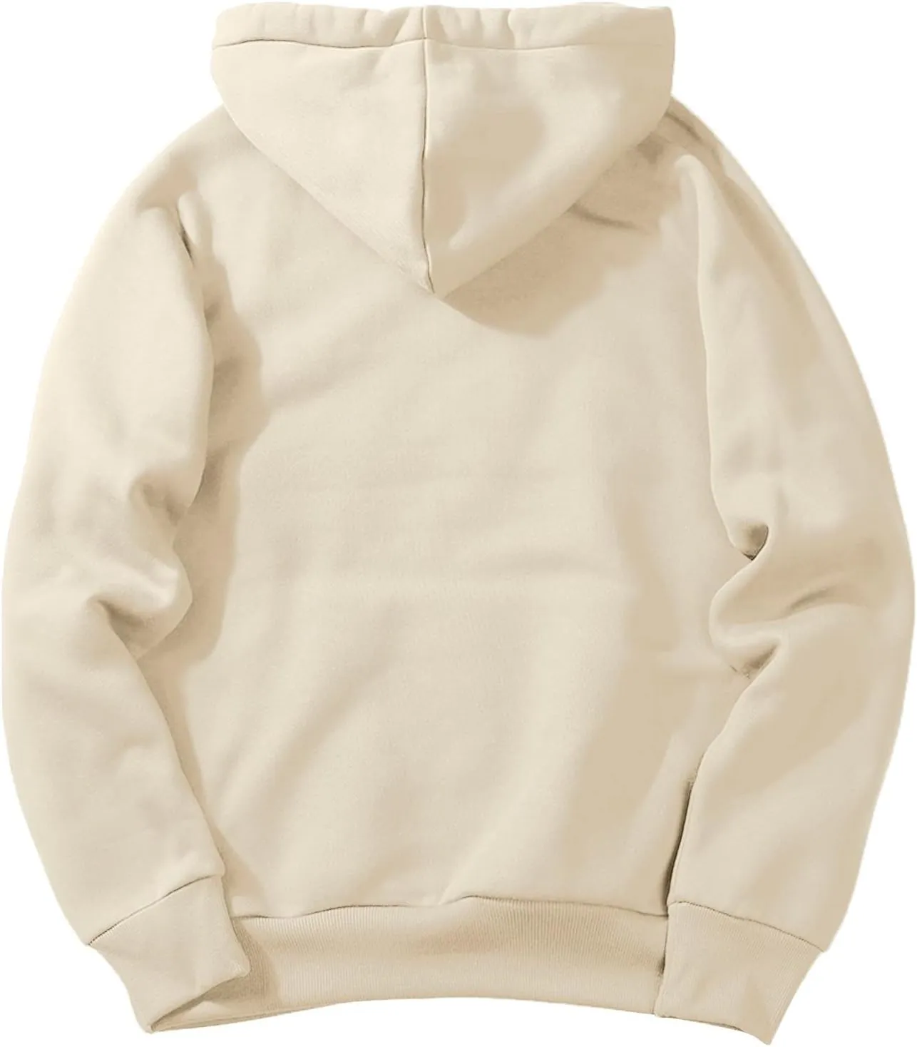 Ymosrh Mens Plain Hoodies Causal Pullover Solid Color Hooded Sweatshirt Long Sleeve Basic Hoodies Winter Pullover, L-3XL
