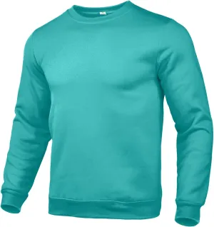 Ymosrh Men's Sweatshirt Basic Color Round Neck Sweater Loose Casual Youth Hoodie Crewneck Sweatshirts, XL-5XL