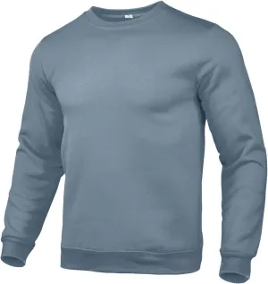 Ymosrh Men's Sweatshirt Basic Color Round Neck Sweater Loose Casual Youth Hoodie Crewneck Sweatshirts, XL-5XL
