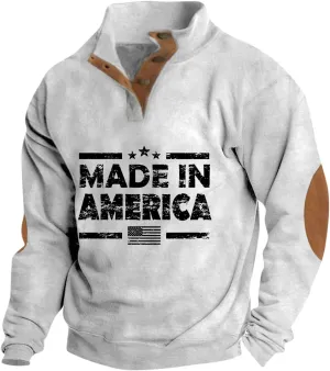 Ymosrh Men's Sweatshirt Henley Tops Long Sleeve Casual Lightweight Button Up Sweatshirts Pullovers Men, S-3XL