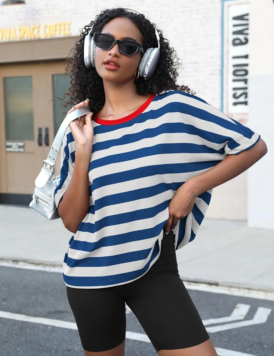 Zeagoo Women Boxy T Shirts Short Sleeve Oversized Tee Shirts Loose Fit Crop Top Casual Workout T Shirts