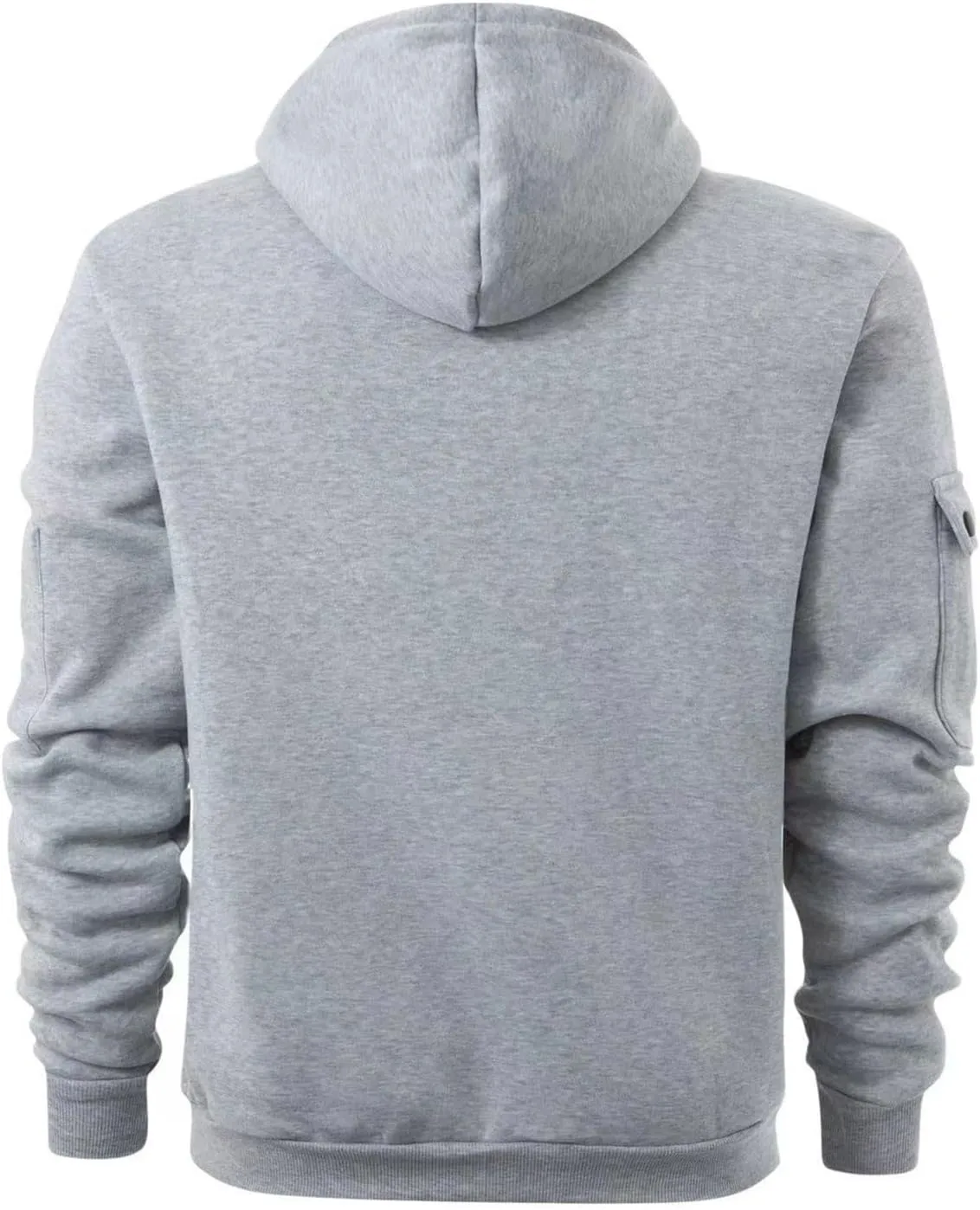 Zip Up Hoodie Men Warm Personalized Sweatshirt Big and Tall Blank Sweater