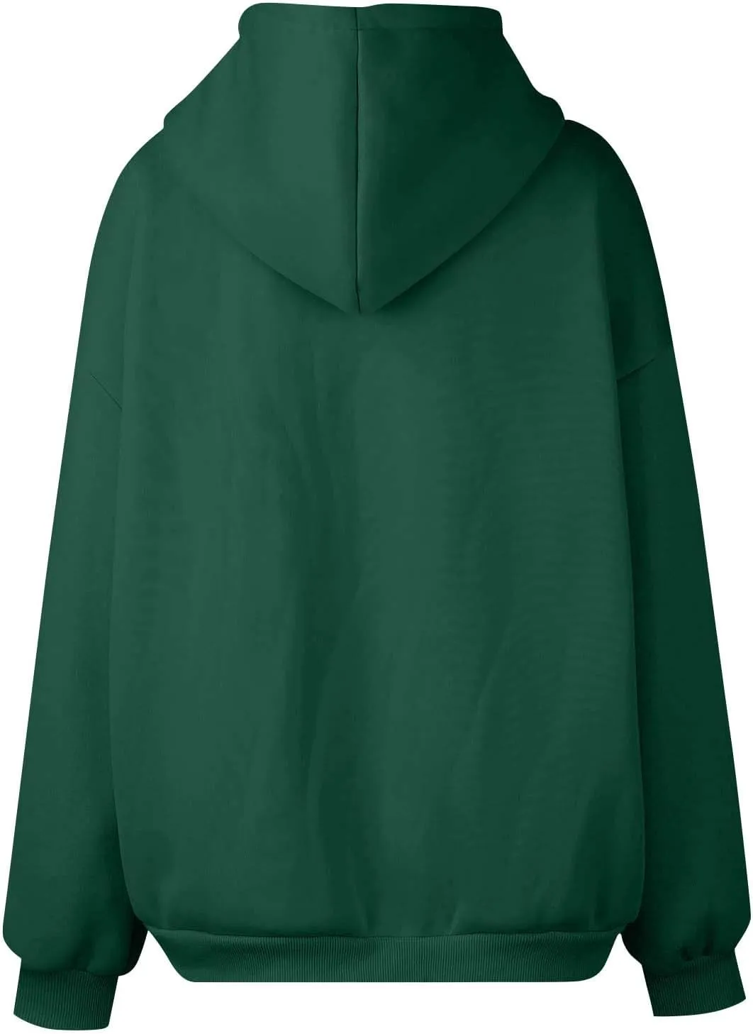 Zip Up Hoodies for Women 2024 Fall Winter Oversized Sweatshirt Fleece Lined Jacket Casual Warm Outfit with Pockets