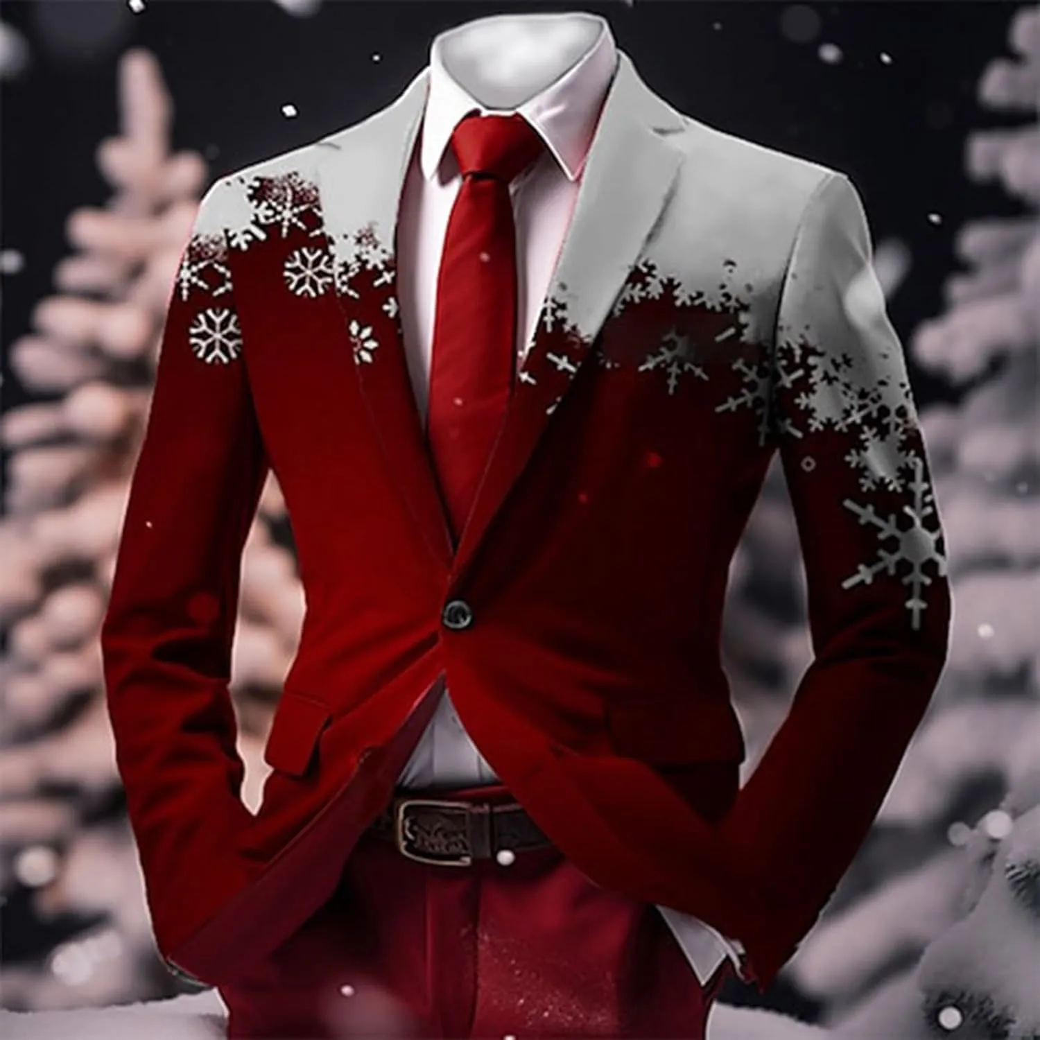 ZYXTIM Mens Floral Tuxedo Jacket Paisley Shawl Lapel Sequin Blazer Suit Dinner Party Prom Wedding Tuxedo Coat Suit Jacket